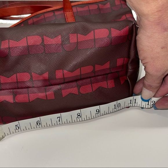 Marc by Marc Jacobs Red MBMJ Logo w/ Leather Trim Tote Bag - Picture 3 of 10